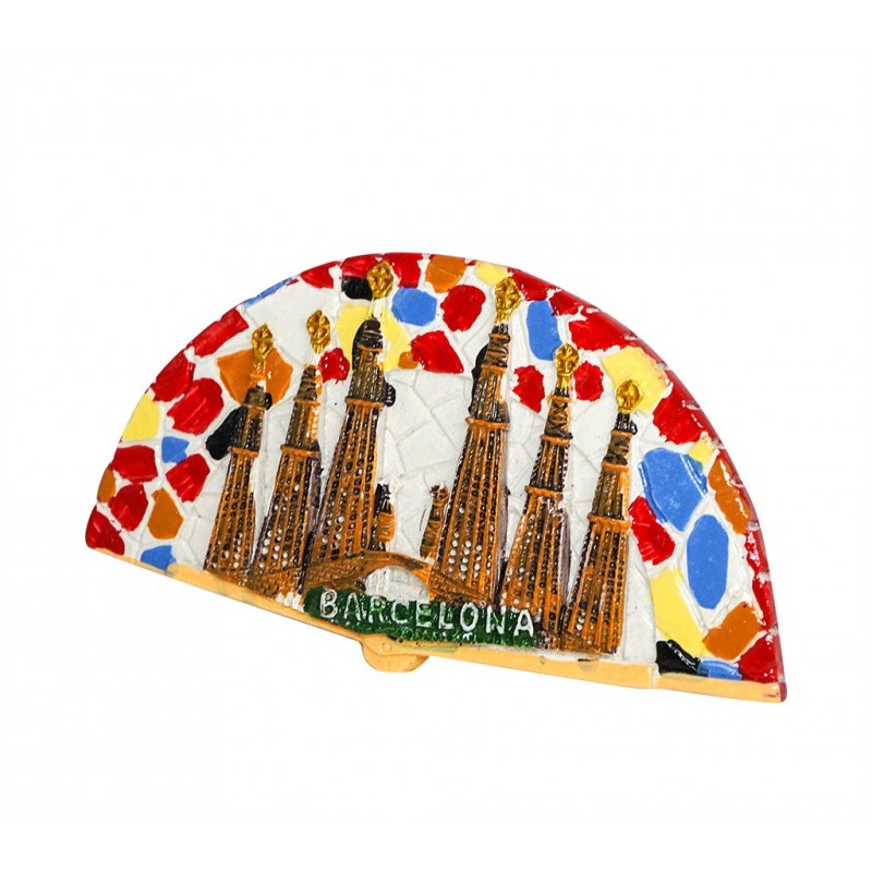 Modello CALAMITA da FRIGO. DONSOUVENIR Magnete Barcelona Torres Sagrada Familia DE GAUDÍ