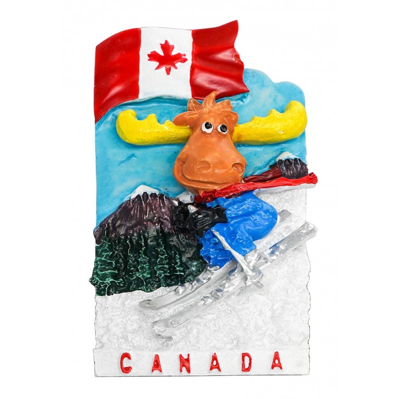 Yak, Canada - 3D Resin Fridge Magnet